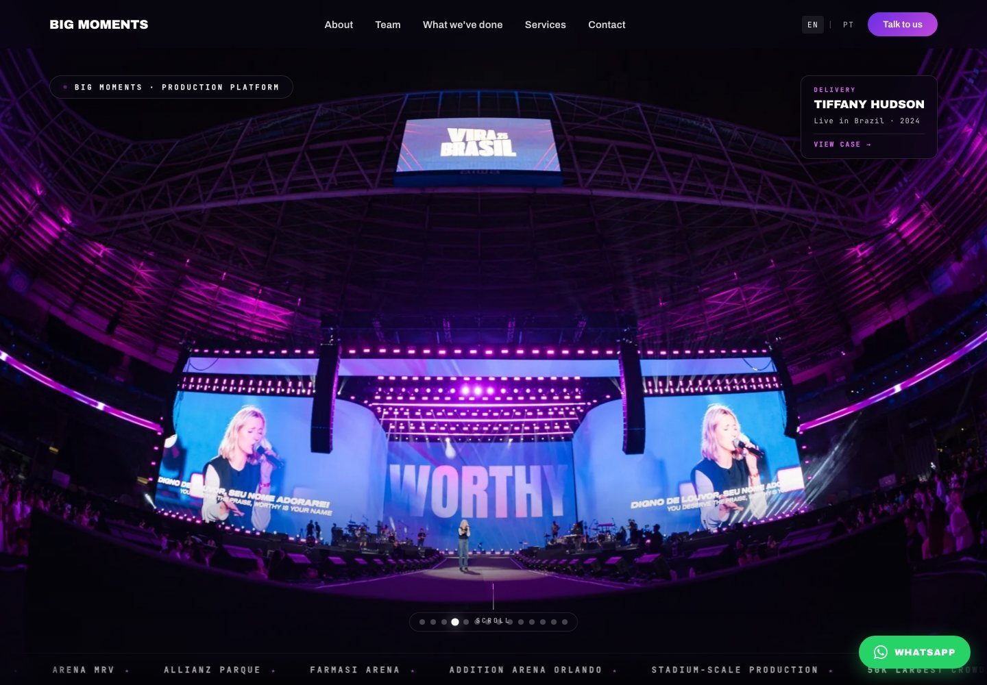 Big Moments website
