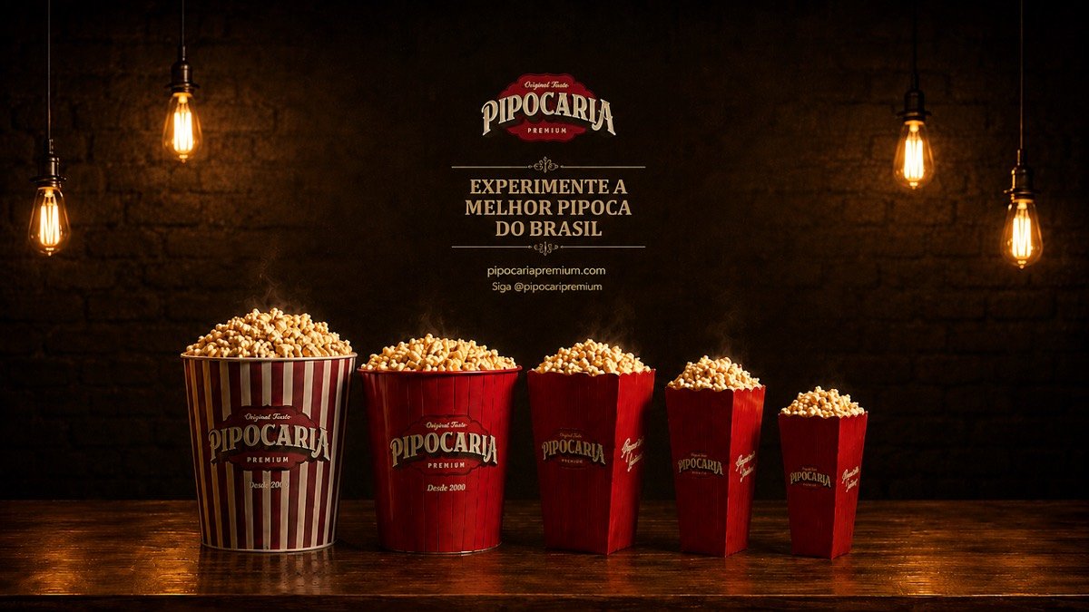 Pipocaria Premium campaign art