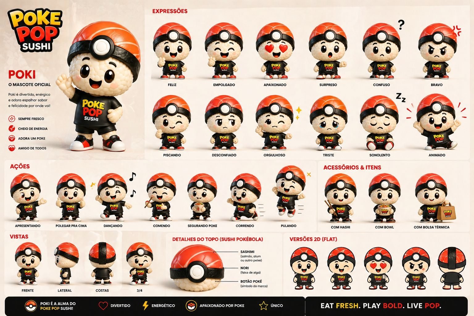 Poki mascot design system