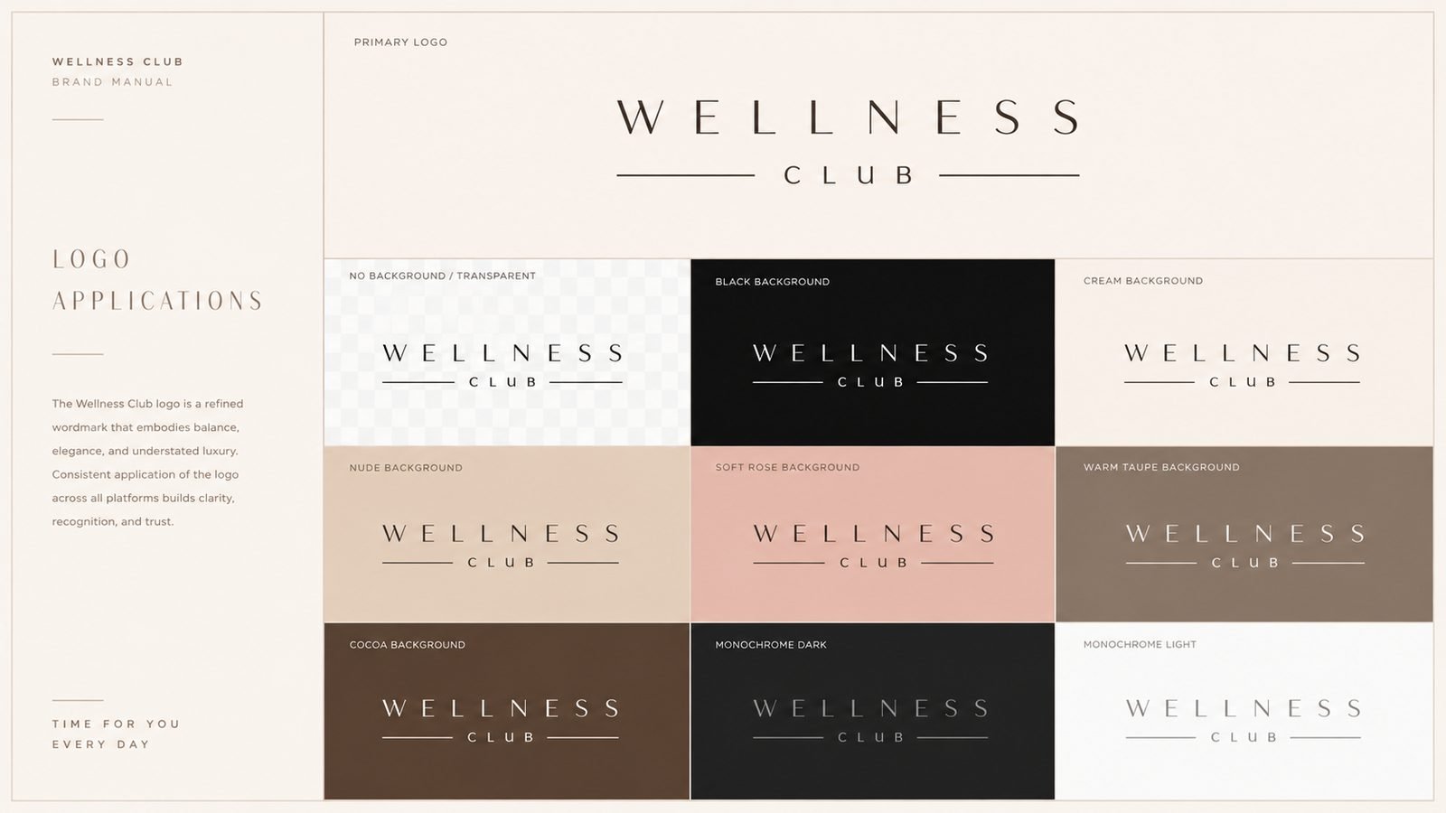 Wellness Club Orlando brand manual